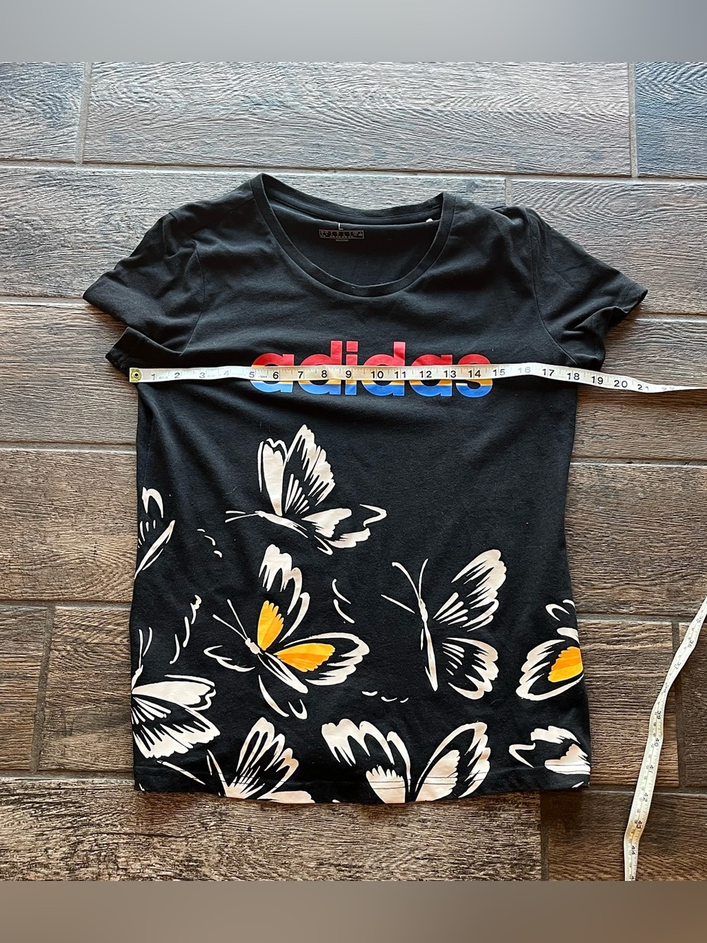 Adidas butterfly drawstring shorts & matching butterfly t-shirt L - Picture 6 of 8